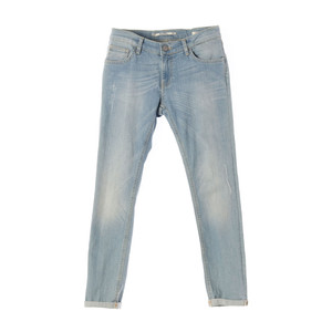 ZARA W26 그린 워싱 로우라이즈 스키니 데님 청바지