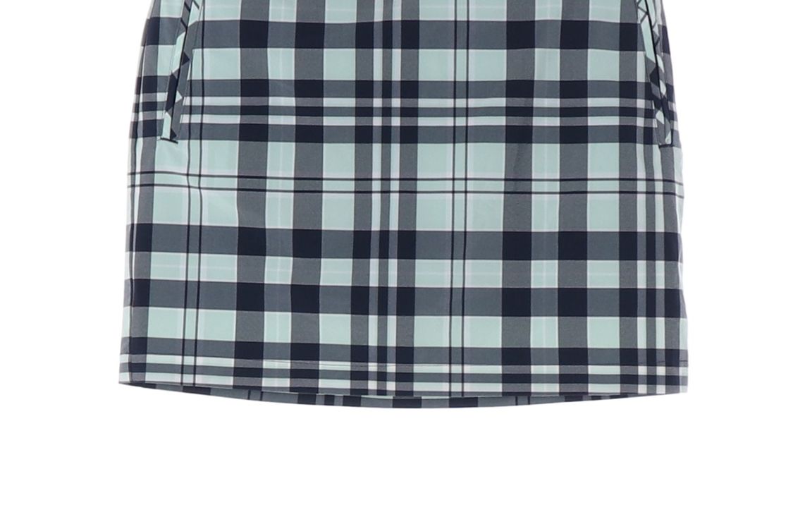 아디다스 골프 민트 네이비 체크 미니 스커트 치마 스코트 치마바지 S--3