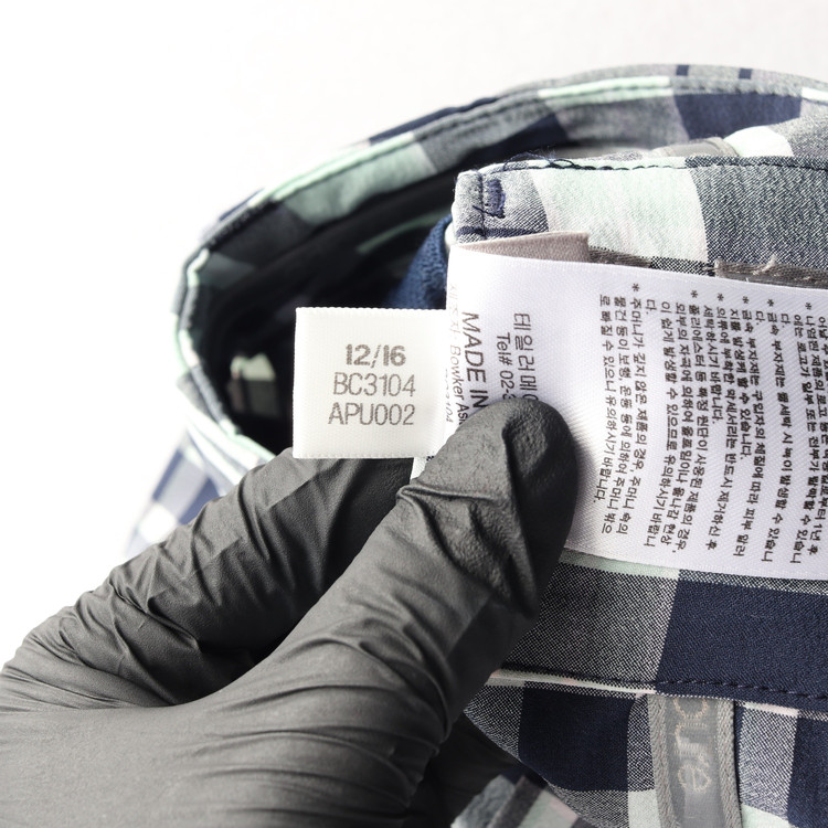 아디다스 골프 네이비 민트 체크 팬츠 슬랙스 S--7