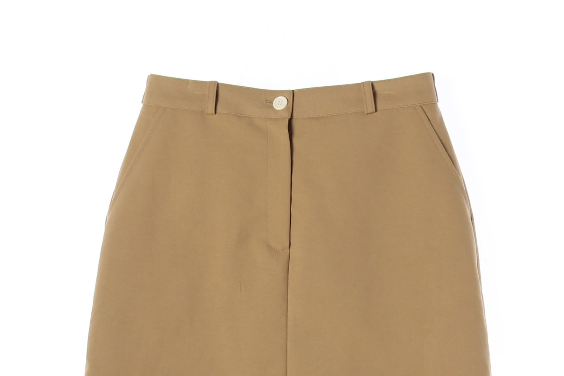 URAGO 유라고 23 베이지 A라인 코튼 스커트 면치마 M--2