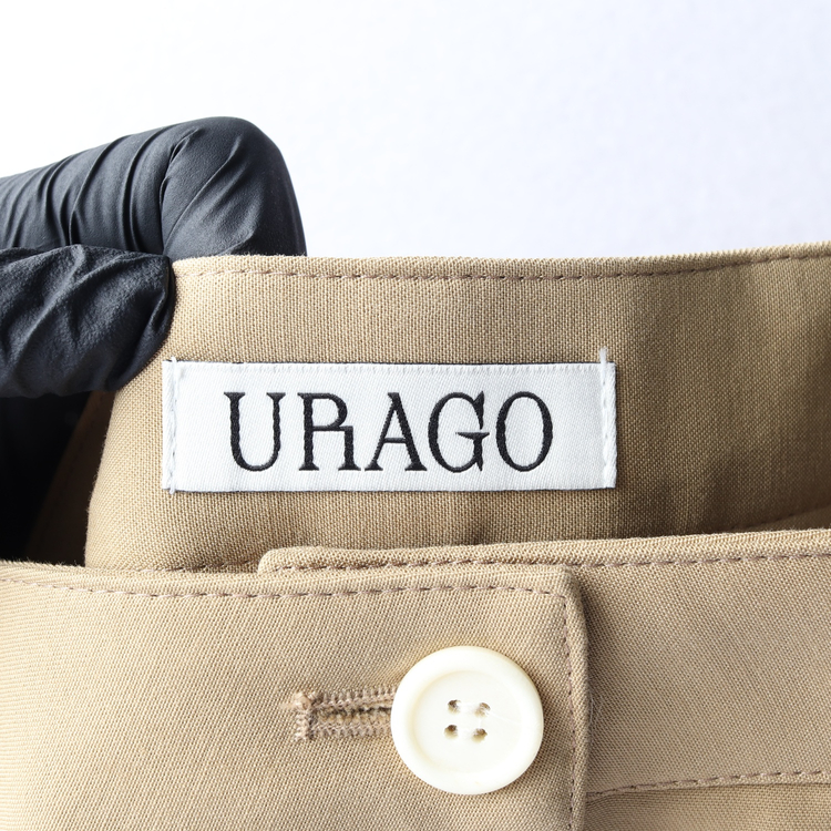 URAGO 유라고 23 베이지 A라인 코튼 스커트 면치마 M--4