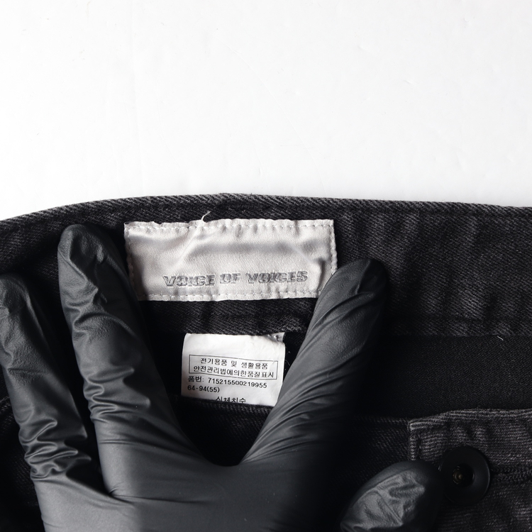 VOV 다크그레이 프론트포켓 플레어 부츠컷 데님 블랙진 청바지 55--5