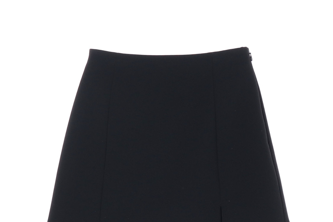 앤아더스토리즈 블랙 슬릿 미니 플레어 스커트 치마 36--2