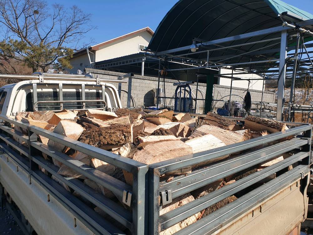 갈참나무 장작 3큐빅메터(루베) 45만 원--2