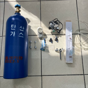 이탄 봄베 10리터(완충) 이스타 레귤레이터 풀셋트어항 이미지