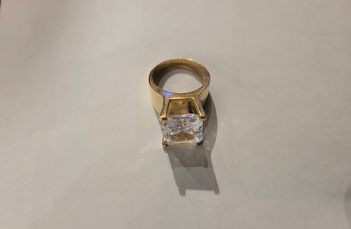 여성)14k 큐빅(지르코니아) 반지--2