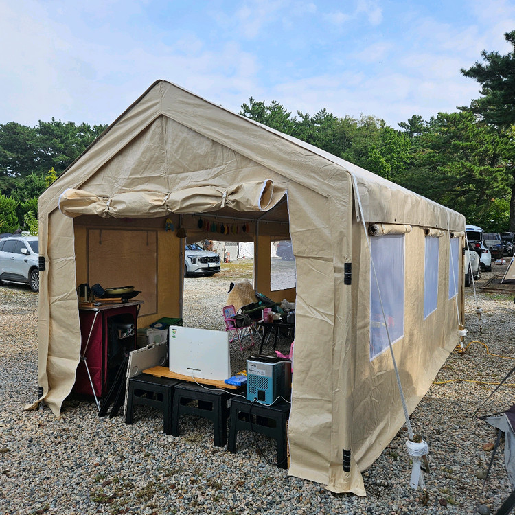 3x6 캐노피천막 동막 창고 차고 팔아요--1