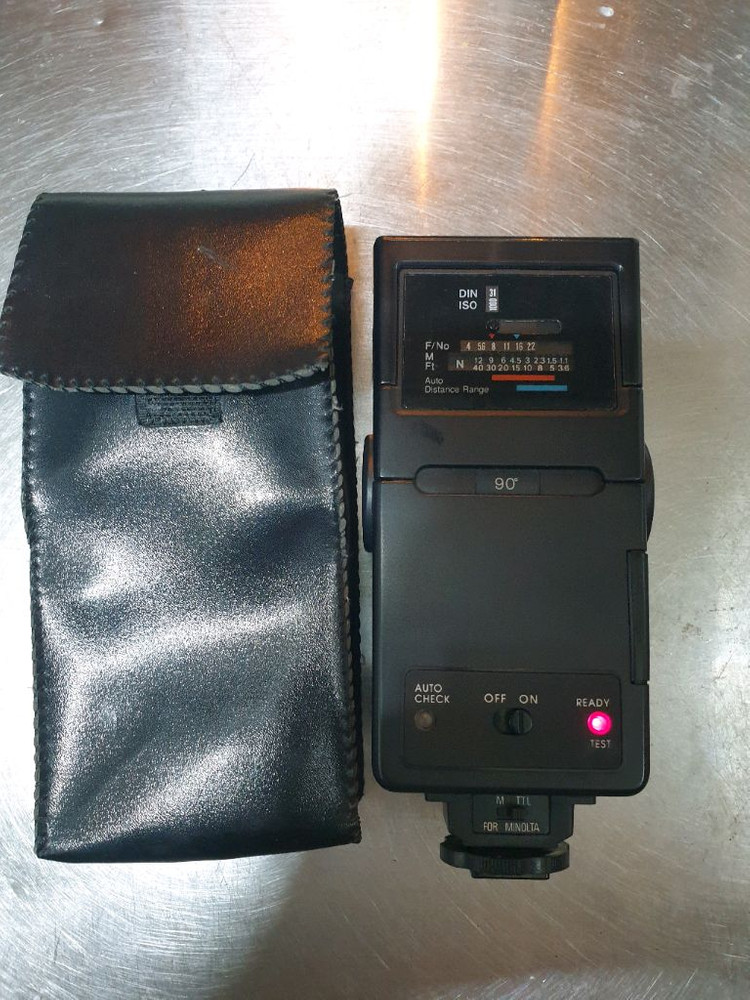 미놀타 ACE (스피드라이트)플래시 (X300,x700등 미놀타 수동 필름카메라 용)--2