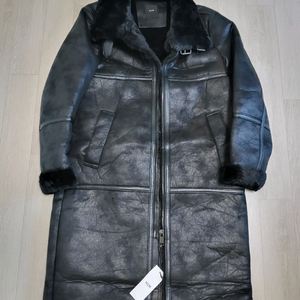 블랙 롱무스탕 새상품95