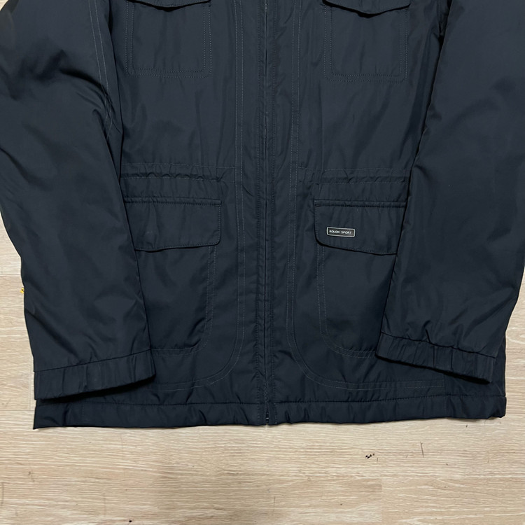 코오롱 스포츠 스탠드넥 포켓 바람막이 자켓 [네이비] M/95--2