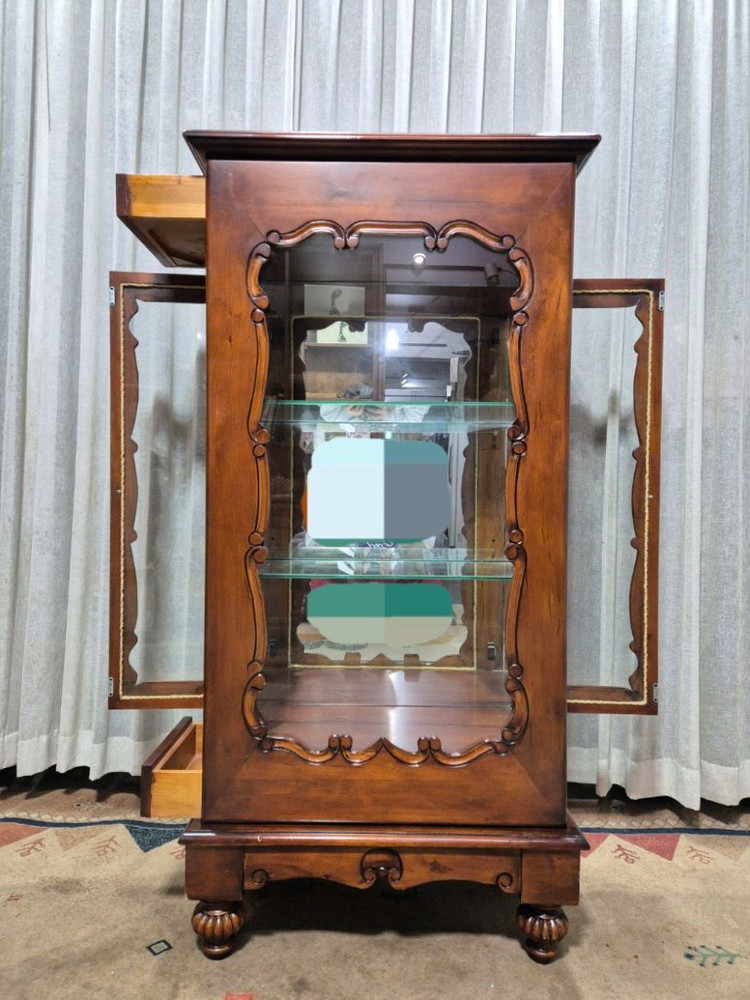 ITALY 엔틱 2D 원목 장식장/진열장--2