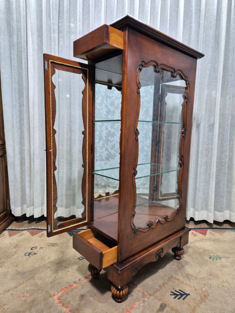 ITALY 엔틱 2D 원목 장식장/진열장--3