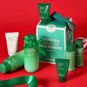 [무배]이니스프리 그린티 밀크에센스 더블 기획세트(정가 44,000원)