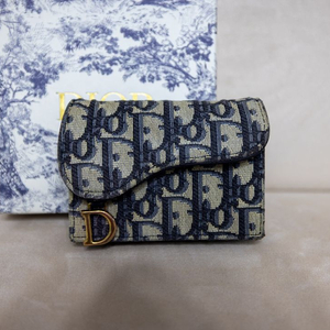 디올 오블리크 새들지갑