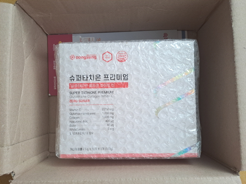 [미개봉] 슈퍼타치온 프리미엄 글루타치온 콜라겐 화이트 C 제로슈가--1