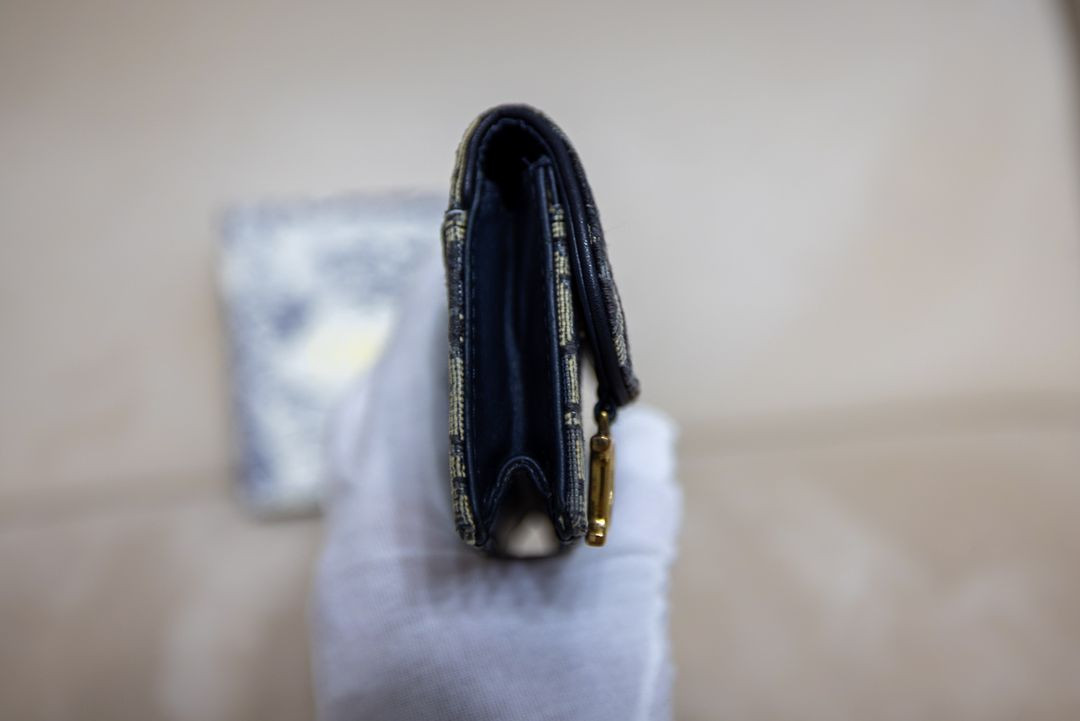 디올 오블리크 새들지갑 이미지