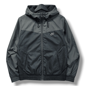 [90] 나이키 블랙 NSW 윈드러너 기모 후드 바람막이