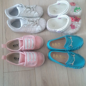 유아 신발 4종 세트 (아디다스, 크록스 외)