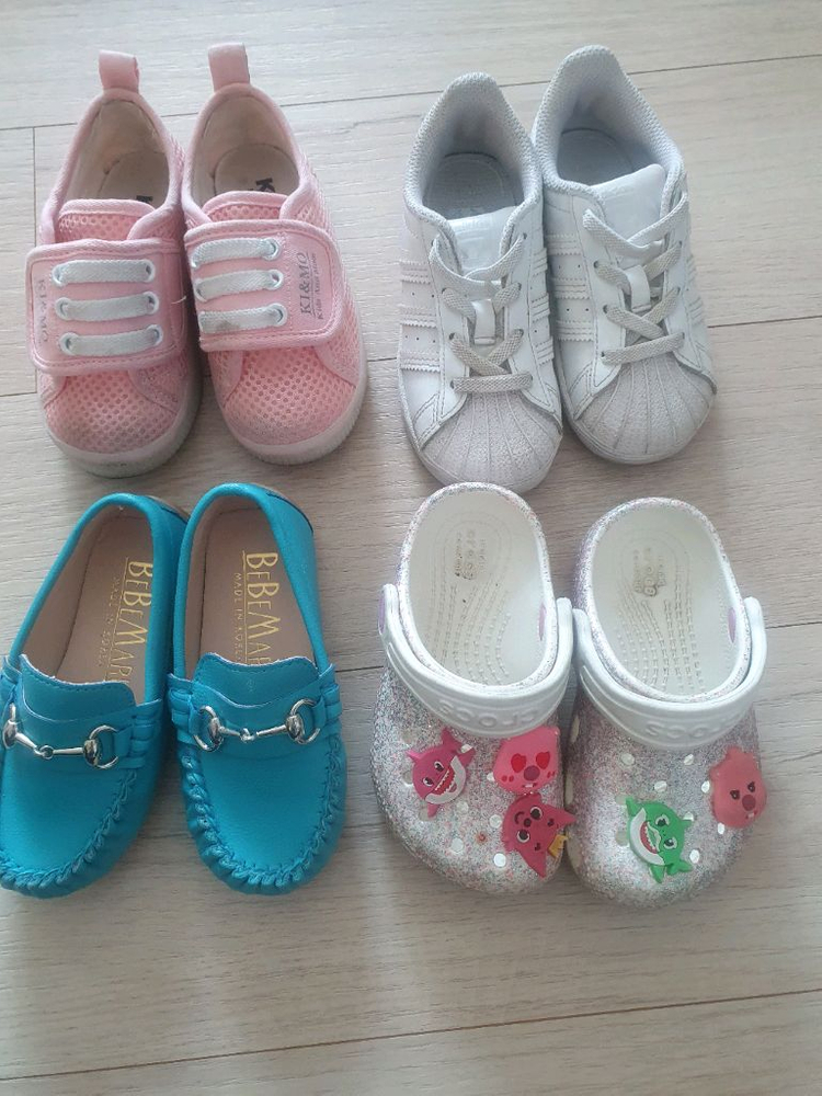 유아 신발 4종 세트 (아디다스, 크록스 외)--1