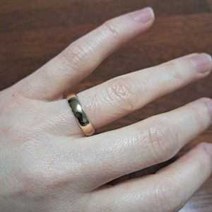 (가격내려요!)(주말까지만 올리고 내립니다)메드스튜디오 14k 엥게이지반지 12호 3.78g 옐로우골드