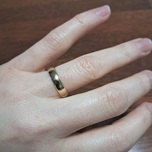 (가격내려요!)(주말까지만 올리고 내립니다)메드스튜디오 14k 엥게이지반지 12호 3.78g 옐로우골드