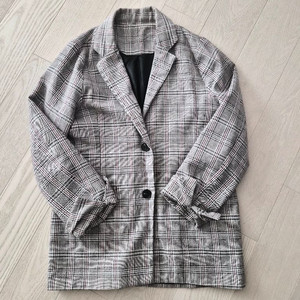 비지트인뉴욕 체크 패턴 캐주얼 자켓