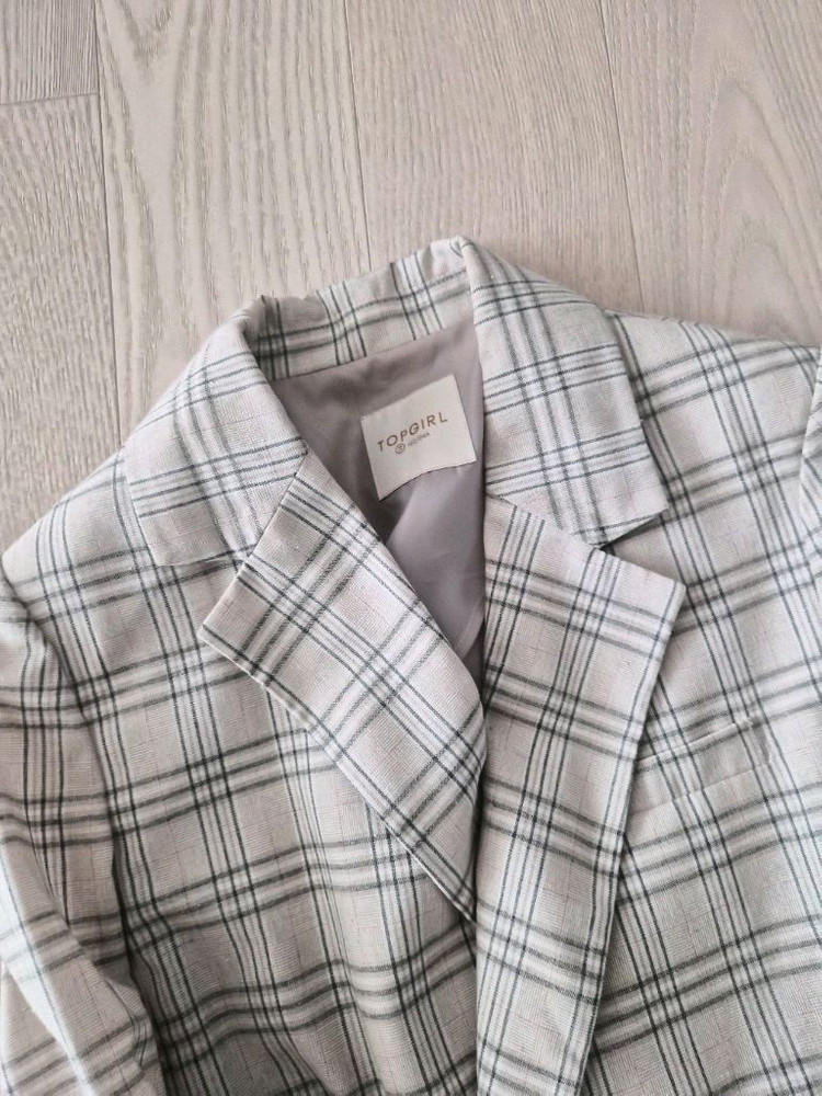 TOPGIRL 체크 롱 자켓 55사이즈--1