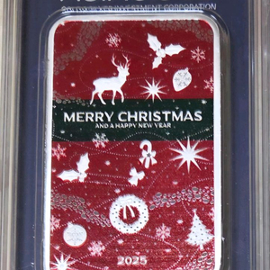 아시아골드 크리스마스 색채실버바 100g 한정판 이미지