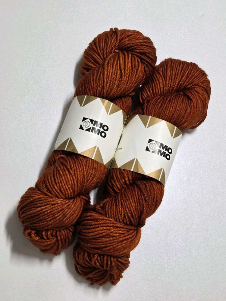 (뜨개실) 미샤앤퍼프 모모얀 테라코타 2타래 일괄 (택포)--0