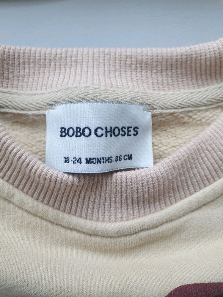귀여운 아동용 맨투맨 티셔츠입니다- 보보쇼즈: 18-24개월, 86cm- 모이몰른: 100/56 사이즈아이들이 편안--2