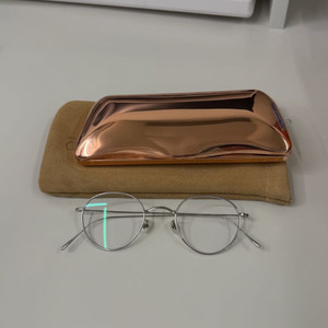 새상품 텐아이반 No.3(47) c.1s 유광실버 티타늄 안경테