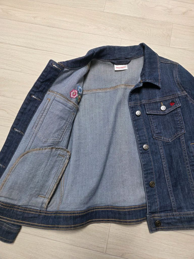 새상품 여아130 자수 청자켓 이미지