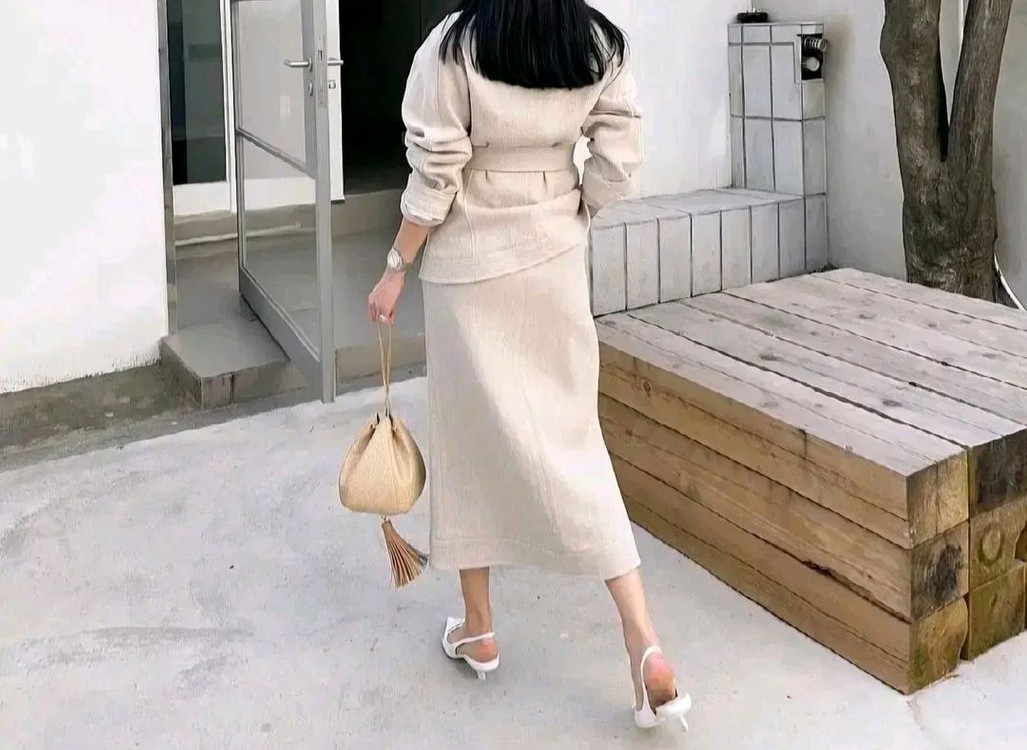 LEVAR 르바 린넨 자켓 스커트 셋업 이미지