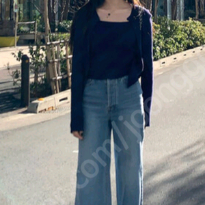 브론 나시 가디건 세트 네이비