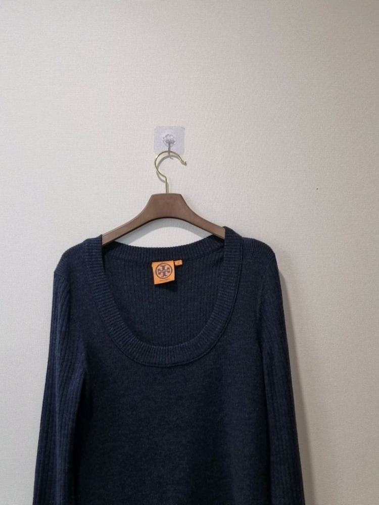토리버치 메리노울 니트 네이비 M--1