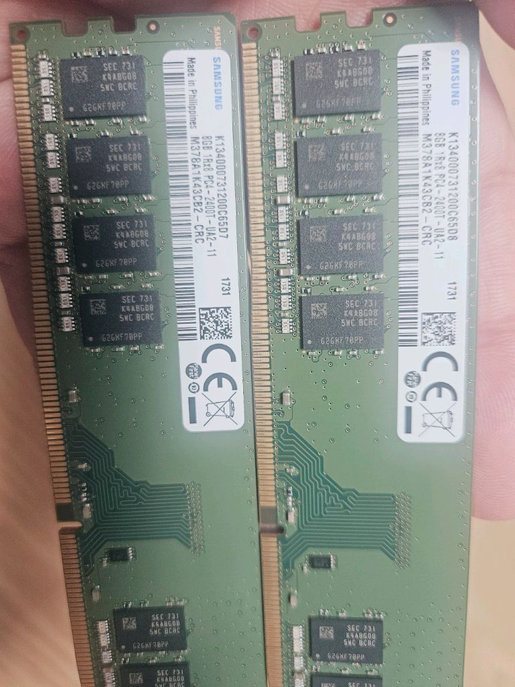 8G 1RX8 PC4-2400T DDR4 4개 일괄판매 이미지