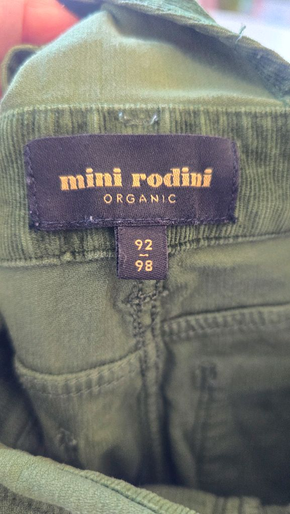 미니로디니 코듀로이 멜빵바지 92/98--2