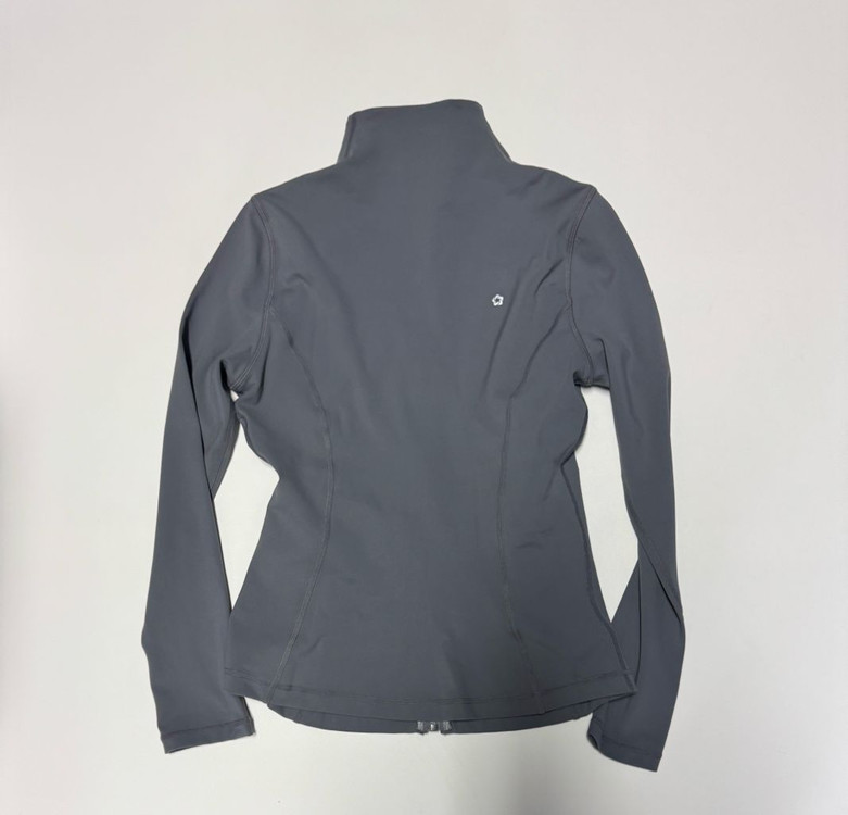 여성 뮬라웨어 기능성 트레이닝 풀 집업 그레이--1