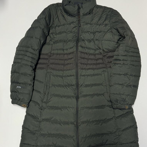 여성 밀레 구스다운 경량 롱 패딩 점퍼 카키 S ~ M