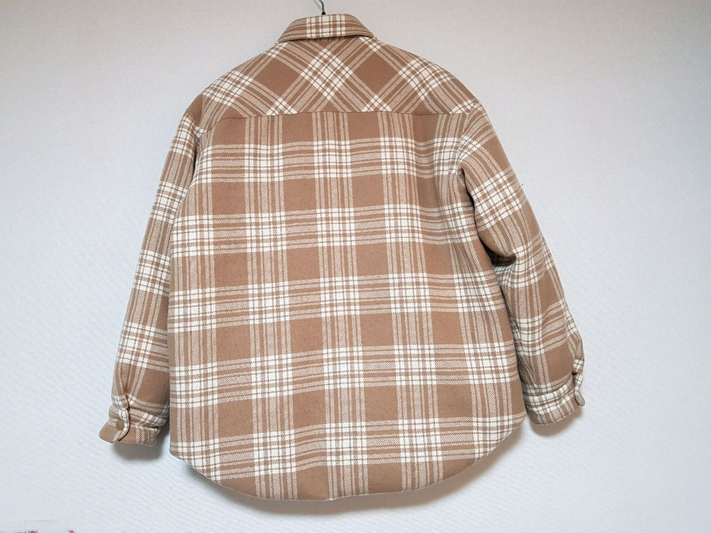 미우미우 플래드 다운 자켓--2