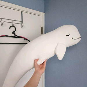 대형 벨루가 인형 베개