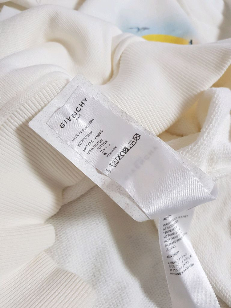 지방시 아일랜드 로고 후드 티셔츠--6