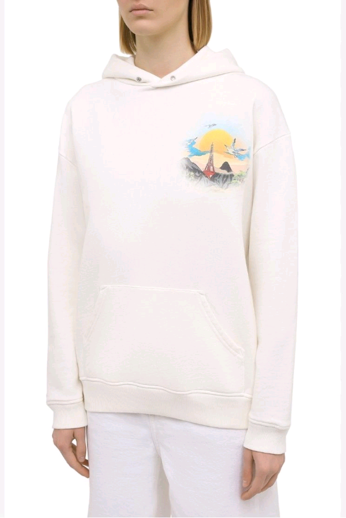 지방시 아일랜드 로고 후드 티셔츠--8