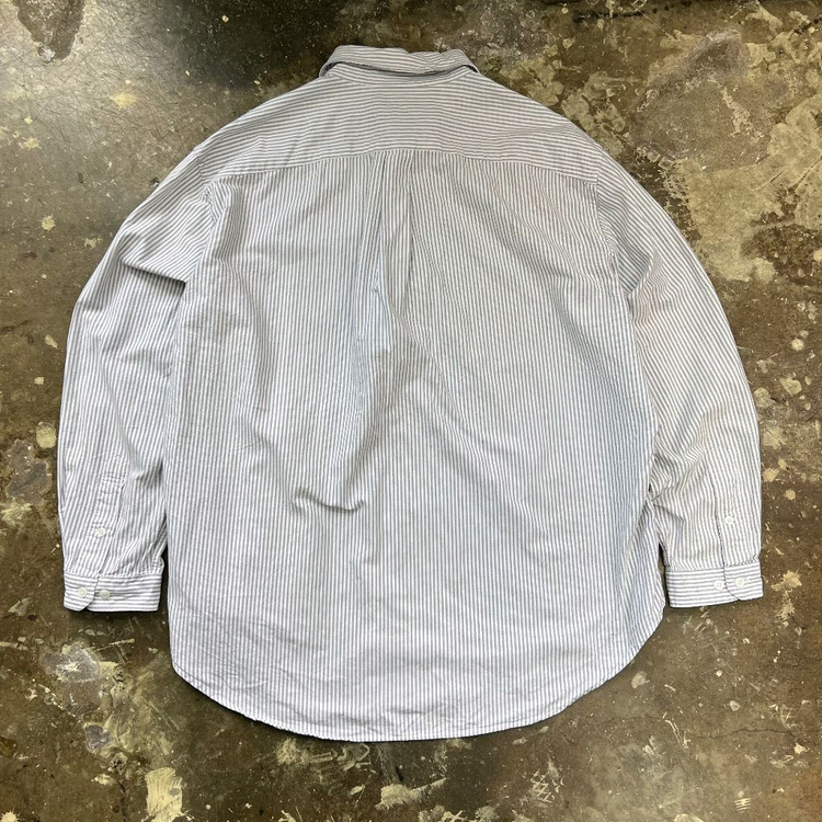 M) 에스피오나지 루즈핏 스트라이프 셔츠 남방 아메카지 워크웨어 이미지