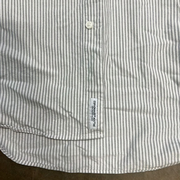 M) 에스피오나지 루즈핏 스트라이프 셔츠 남방 아메카지 워크웨어 이미지