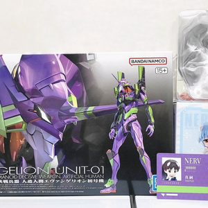 반다이 건담 RG에반게리온 초호기+팝마트 신지 파일럿슈트 팝니다
