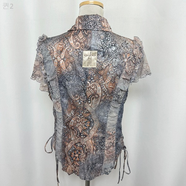 도호 여자 셔츠 블라우스 반팔 44-마른55추천--5