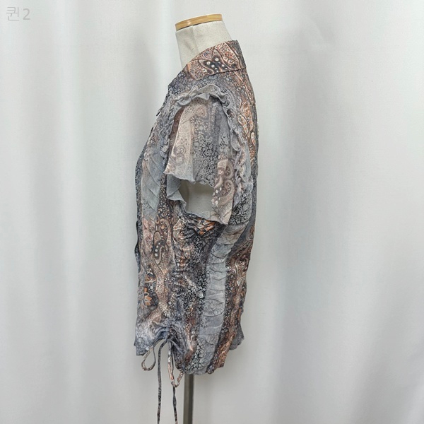 도호 여자 셔츠 블라우스 반팔 44-마른55추천--4