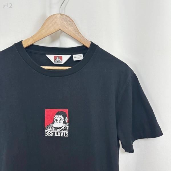 벤데이비스 공용 반팔티 검정 L--1