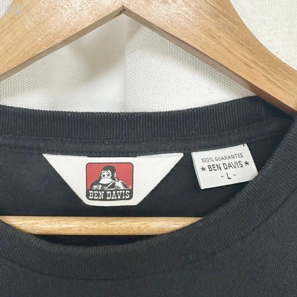 벤데이비스 공용 반팔티 검정 L--4